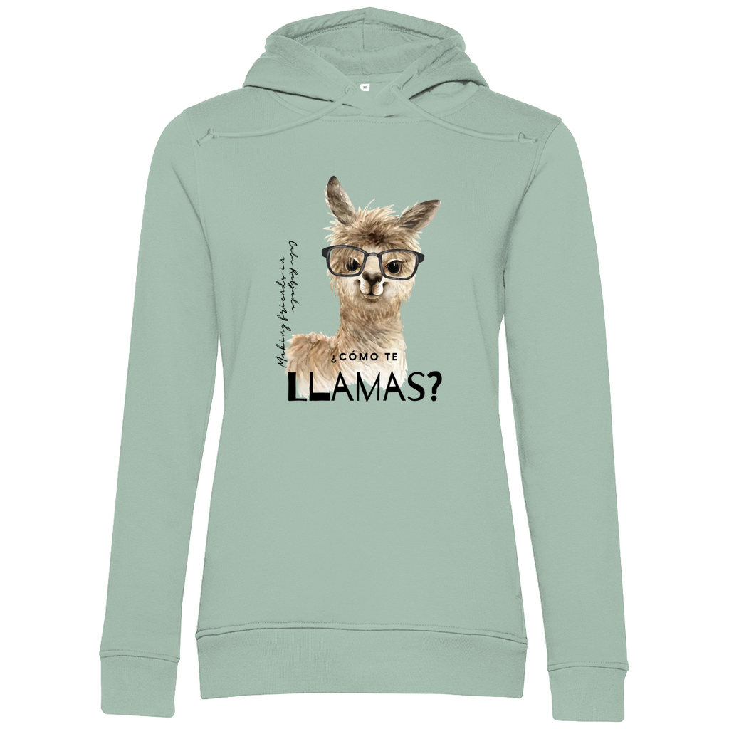 Cómo te llamas? • Premium Bio Hoodie • Chica