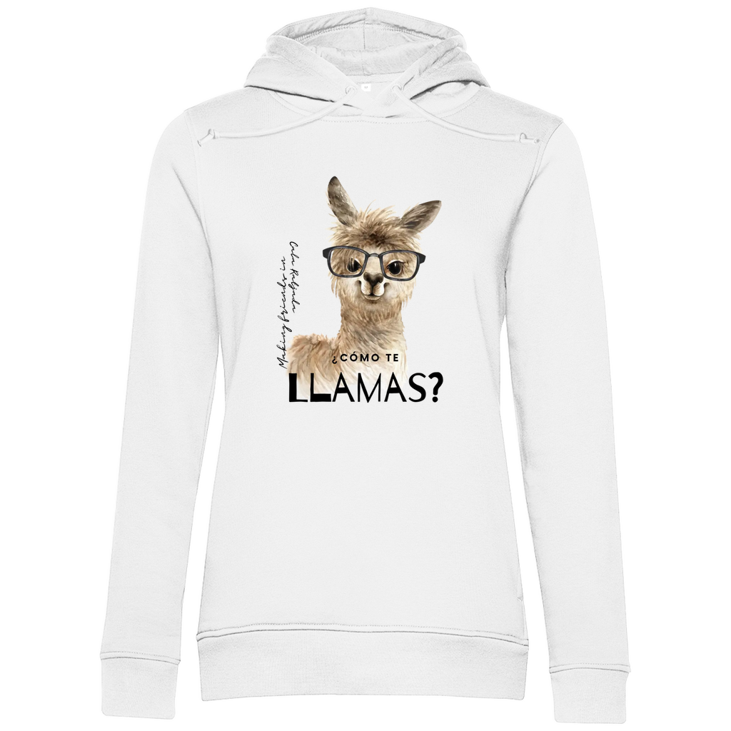 Cómo te llamas? • Premium Bio Hoodie • Chica