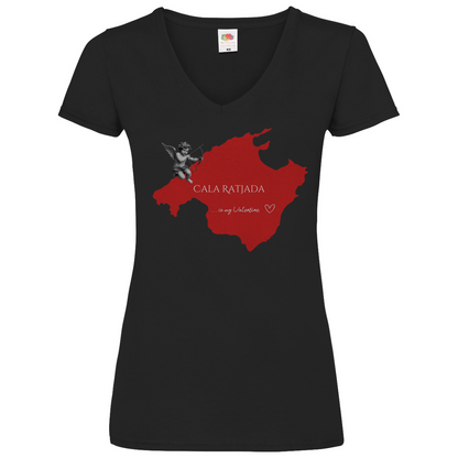 Mallorca is my Valentine • Basic V-Neck T-Shirt • Chicas