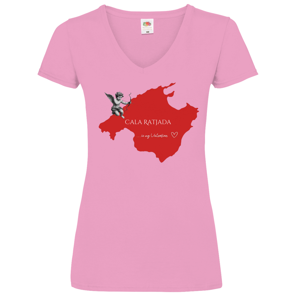 Mallorca is my Valentine • Basic V-Neck T-Shirt • Chicas