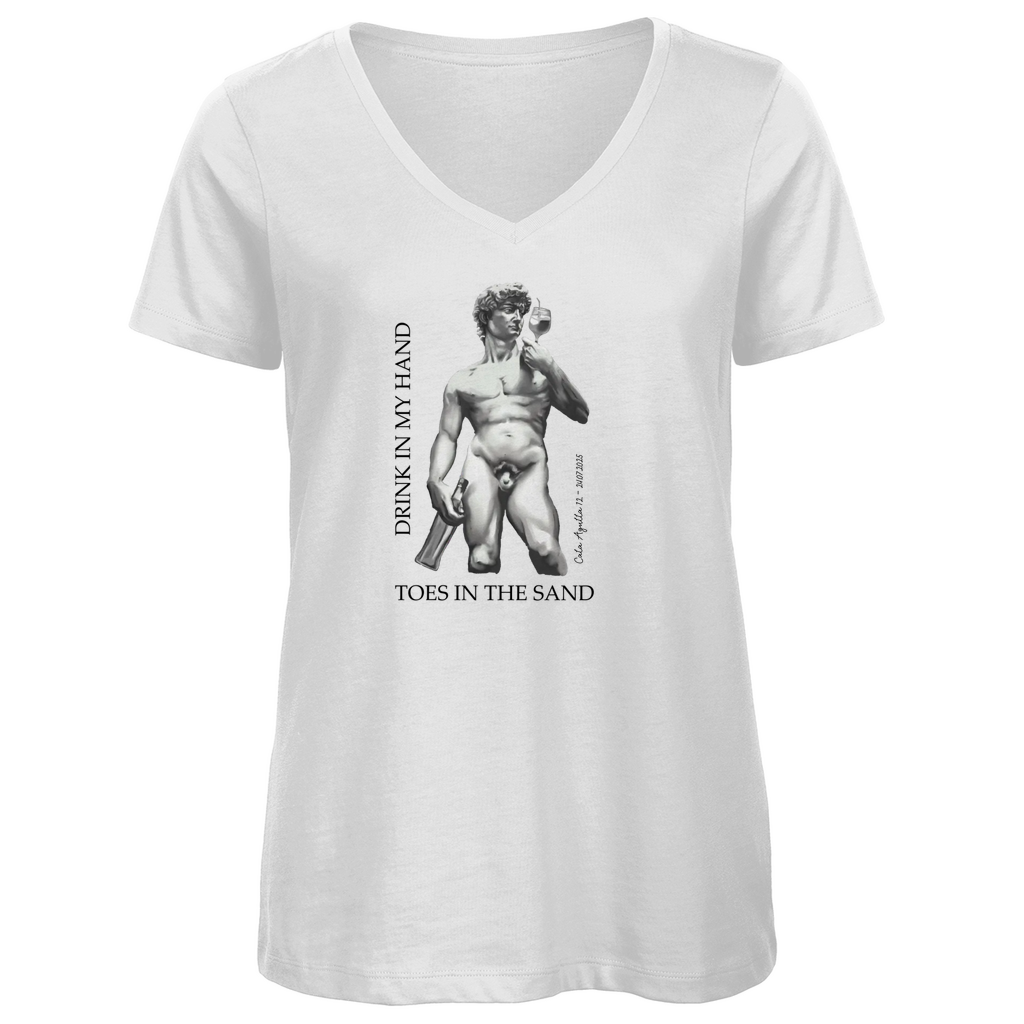 Salud! • Premium Bio V-Neck T-Shirt • Chica