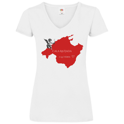 Mallorca is my Valentine • Basic V-Neck T-Shirt • Chicas