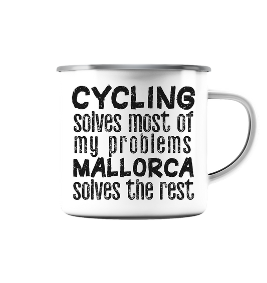 Mallorca Cycling • Emaille Tasse