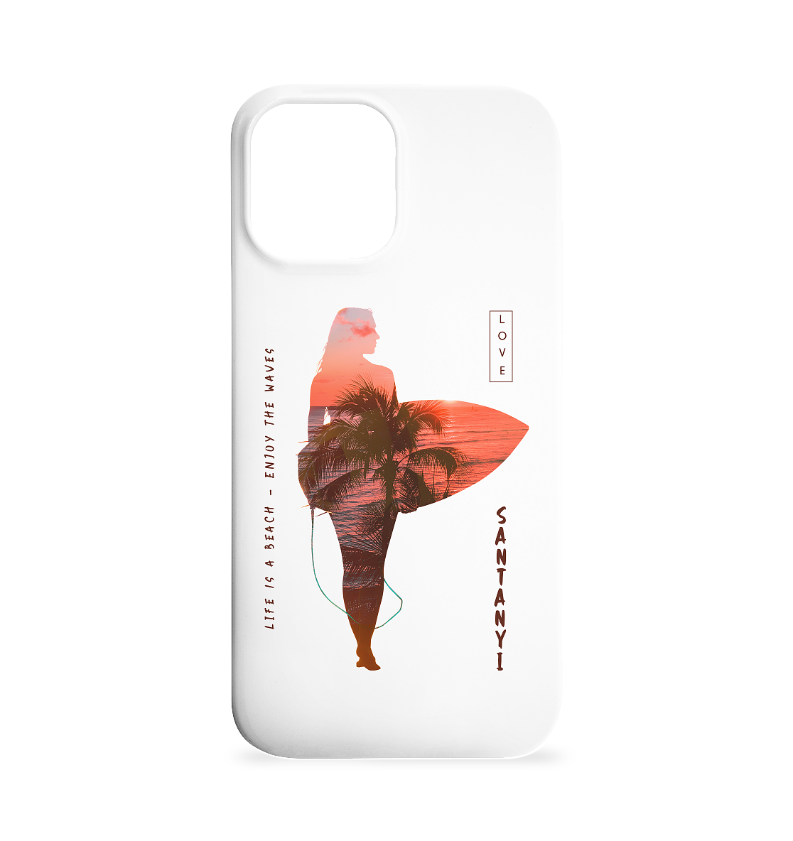 Life is a beach - Enjoy the waves • Iphone 12 Max Handyhülle • Personalisierbar!