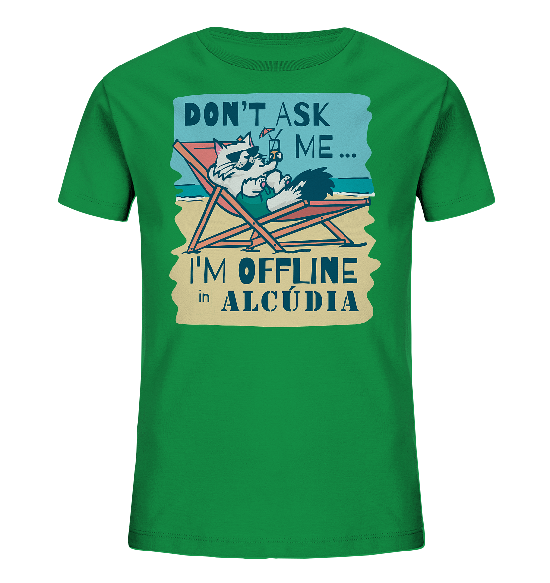 Don't ask me... I'm offline • Kids Organic Shirt