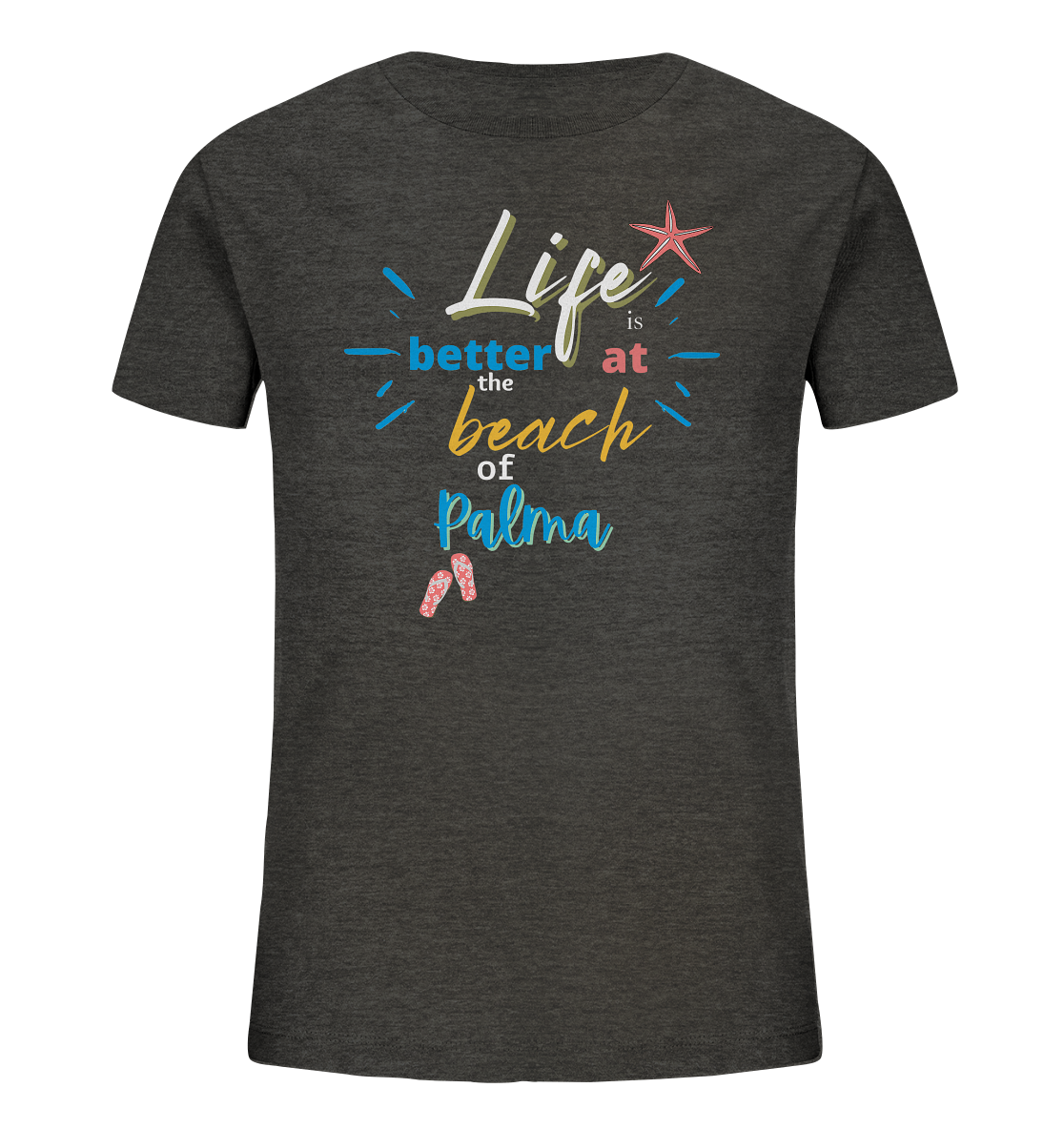 Life is better... (blanco) • Kids Organic Shirt • Personalisierbar