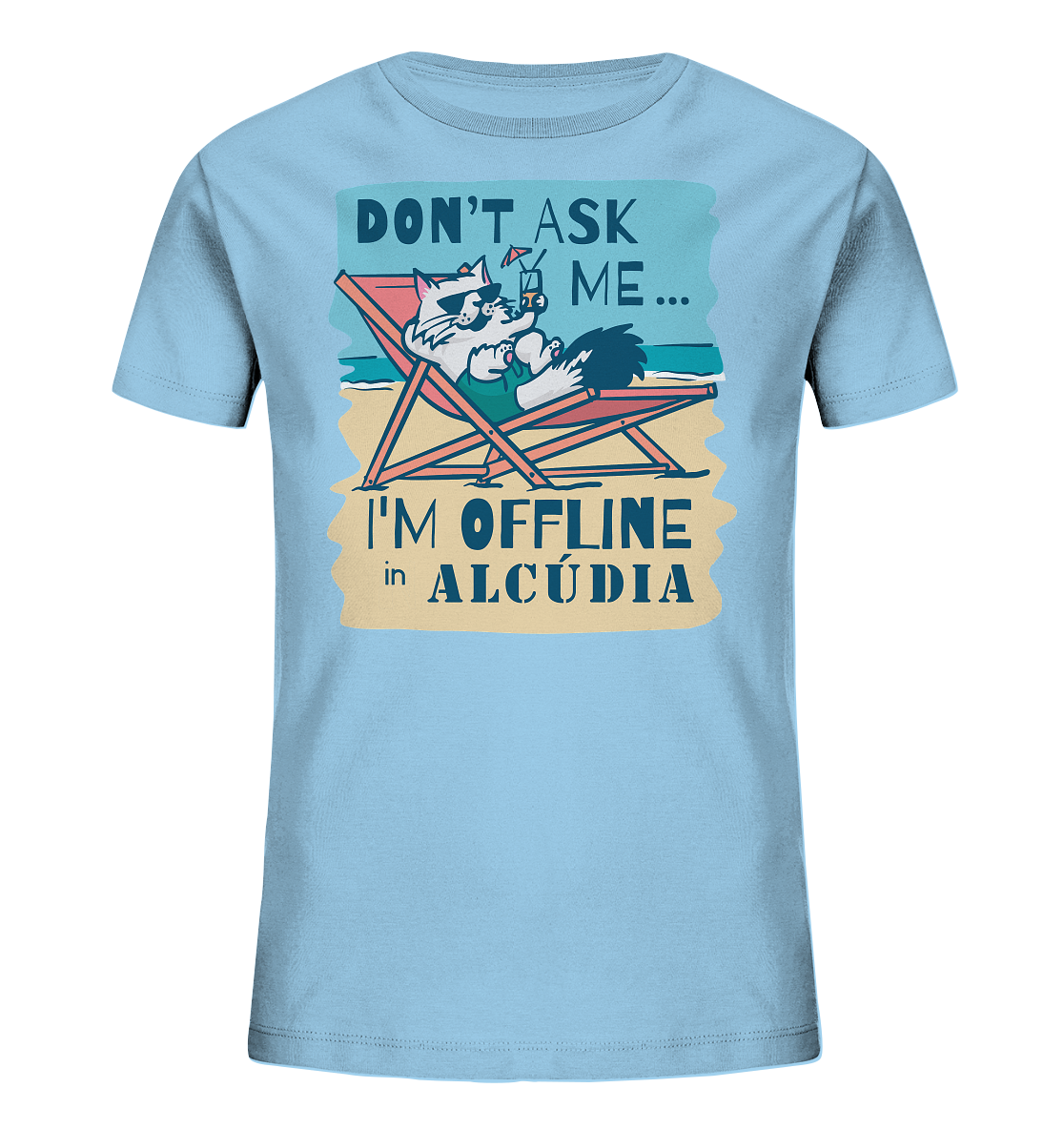 Don't ask me... I'm offline • Kids Organic Shirt