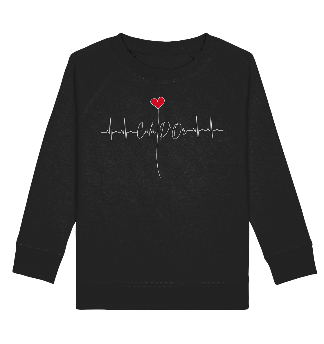 EKG Herz •  Kids Organic Sweatshirt