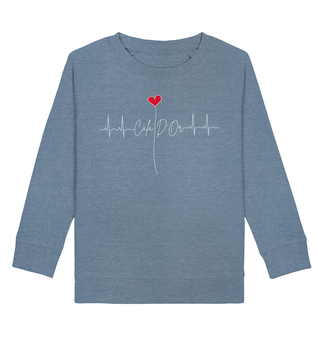 EKG Herz •  Kids Organic Sweatshirt