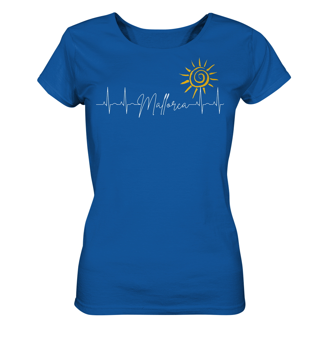 EKG-Sol Organic Shirt (blanco) • Chica • Personalisierbar!