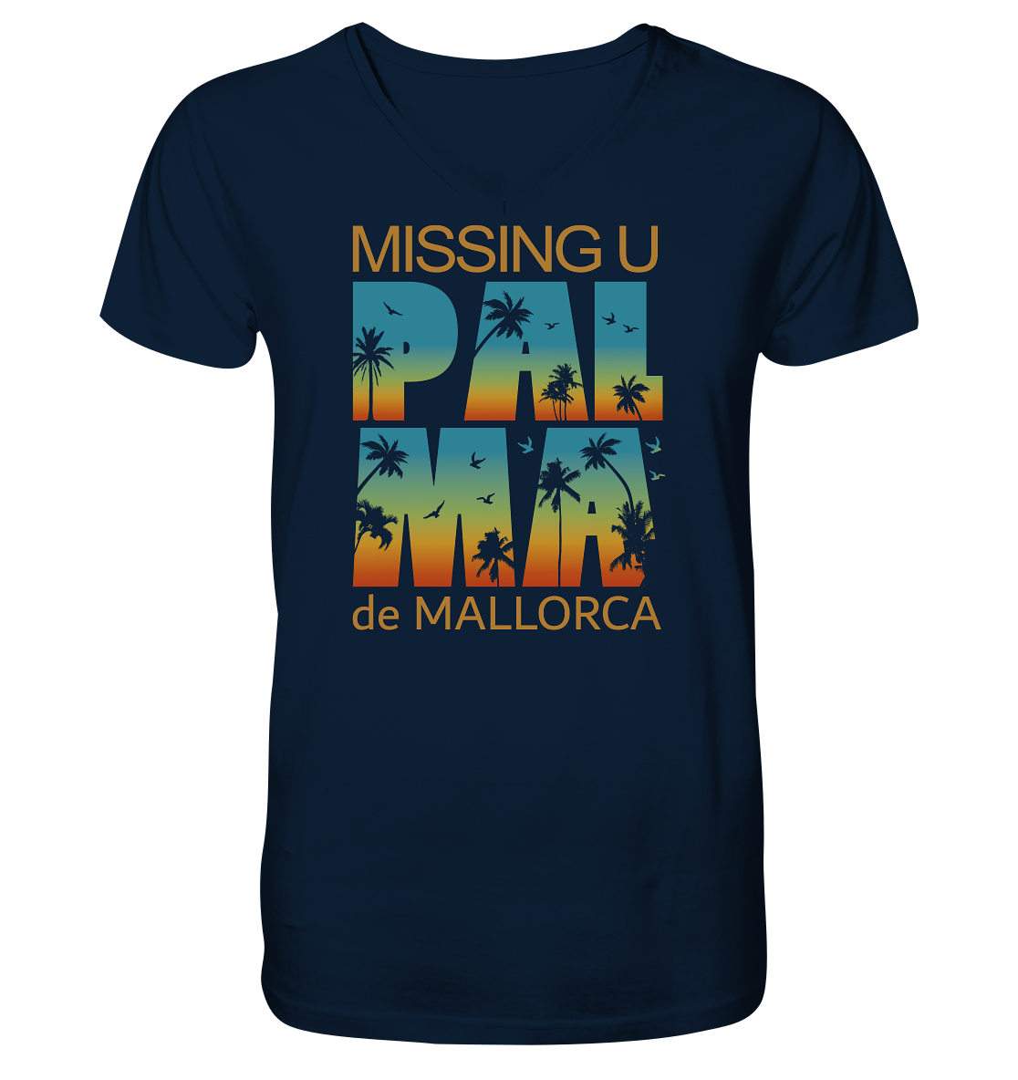 Missing Palma de Mallorca • Organic V-Neck Shirt
