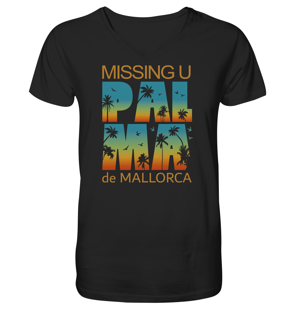 Missing Palma de Mallorca • Organic V-Neck Shirt