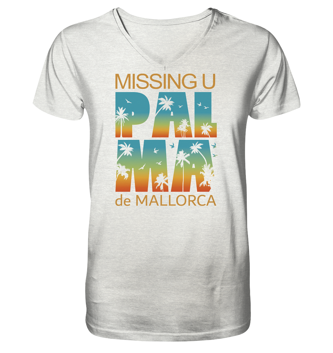 Missing Palma de Mallorca • Organic V-Neck Shirt