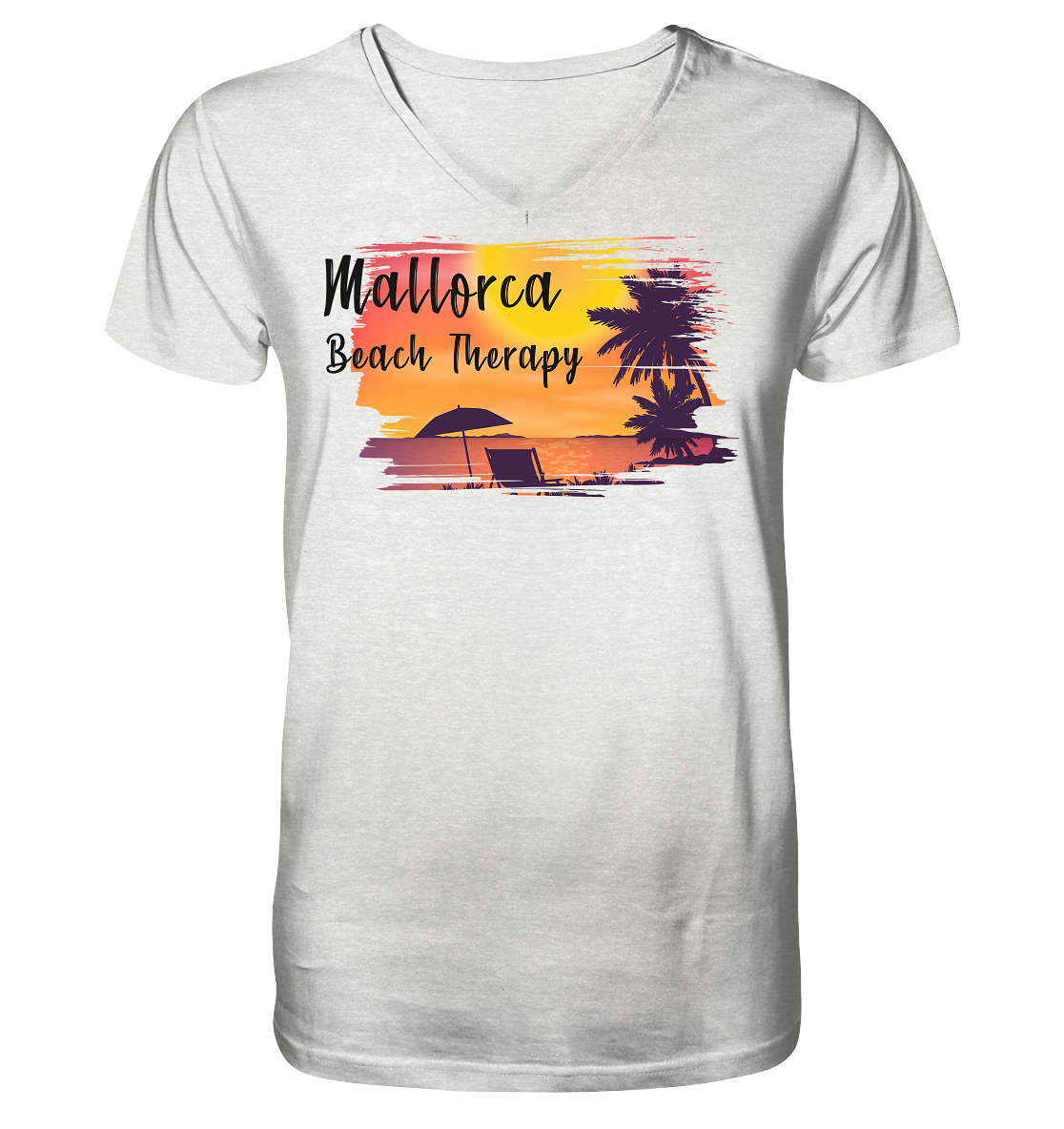 Mallorca Strand Therapie • Organic V-Neck Shirt • Chico