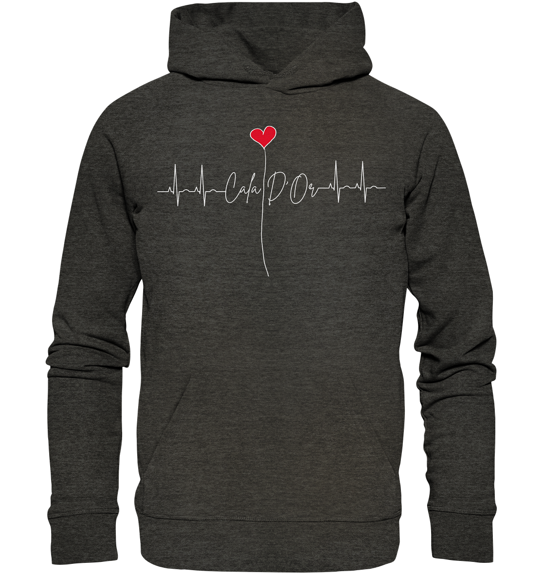 EKG Herz •  Organic Basic Hoodie