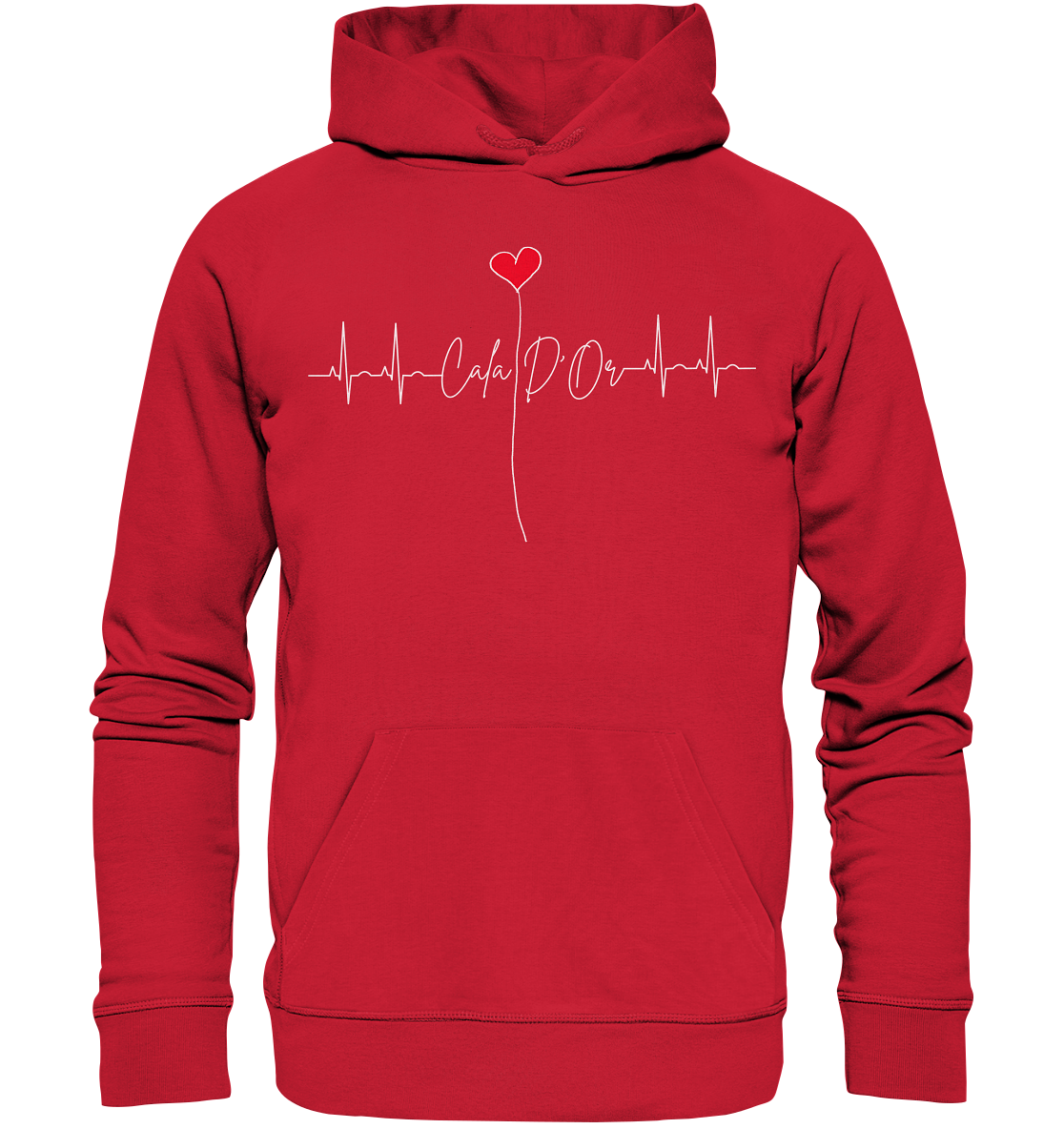 EKG Herz •  Organic Basic Hoodie