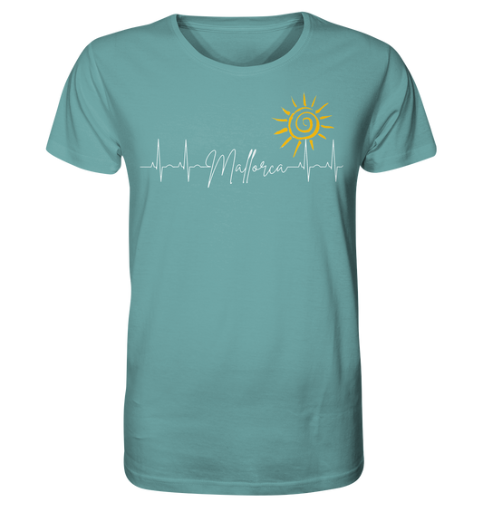 EKG-Sol Organic V-Shirt (blanco) • Chica • Personalisierbar!