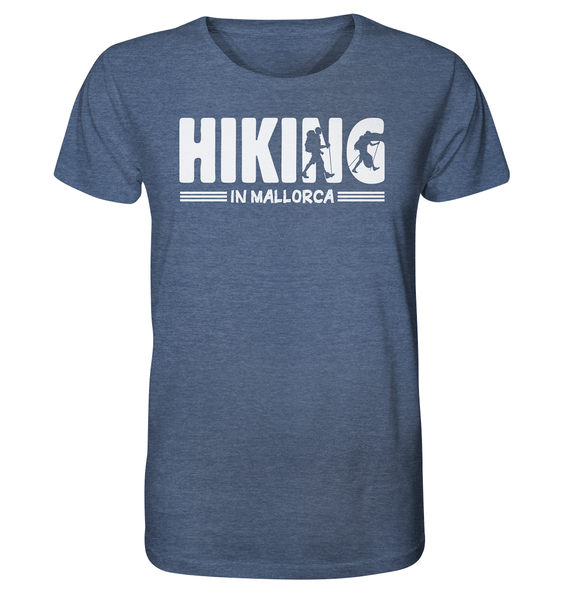 Hiking in Mallorca • Organic Shirt (meliert) • Chico