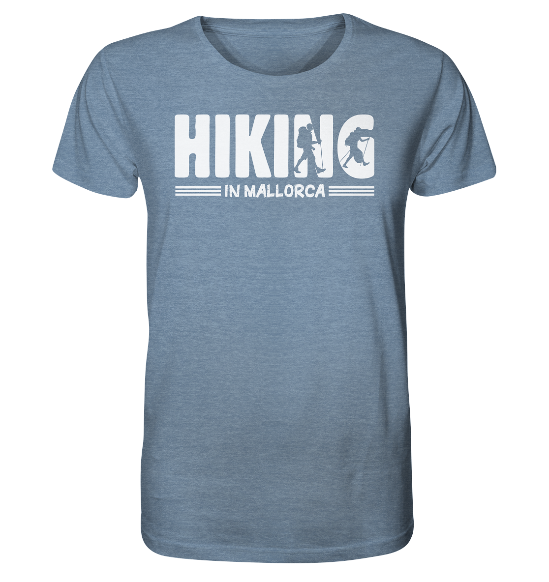 Hiking in Mallorca • Organic Shirt (meliert) • Chico