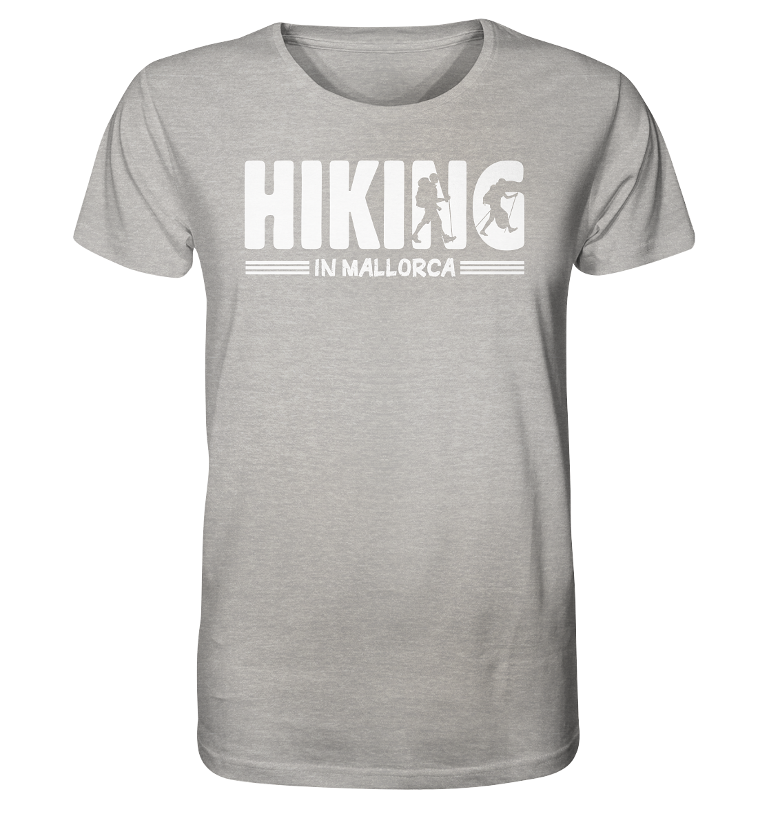 Hiking in Mallorca • Organic Shirt (meliert) • Chico