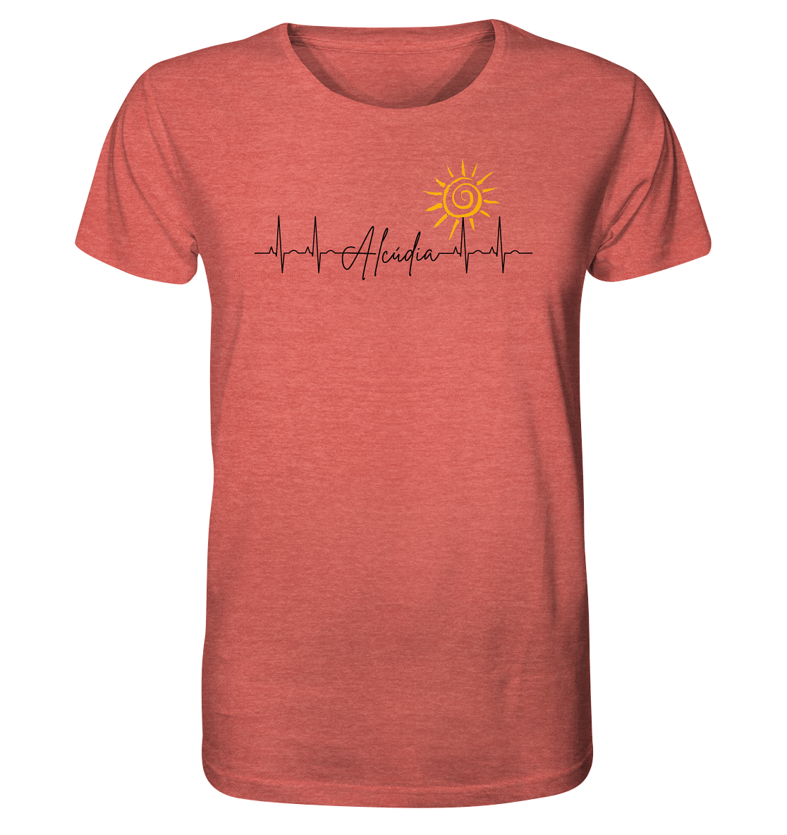 EKG-Sol Organic Shirt (meliert) • Chico • Personalisierbar!