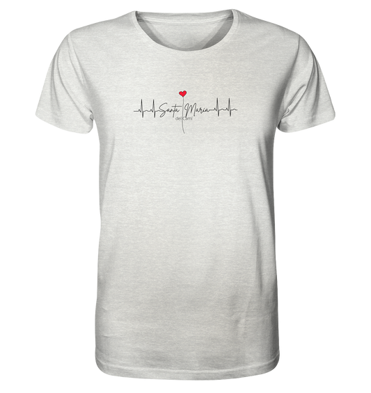 EKG-Herz • Organic Shirt (meliert) • Chico • Personalisierbar!