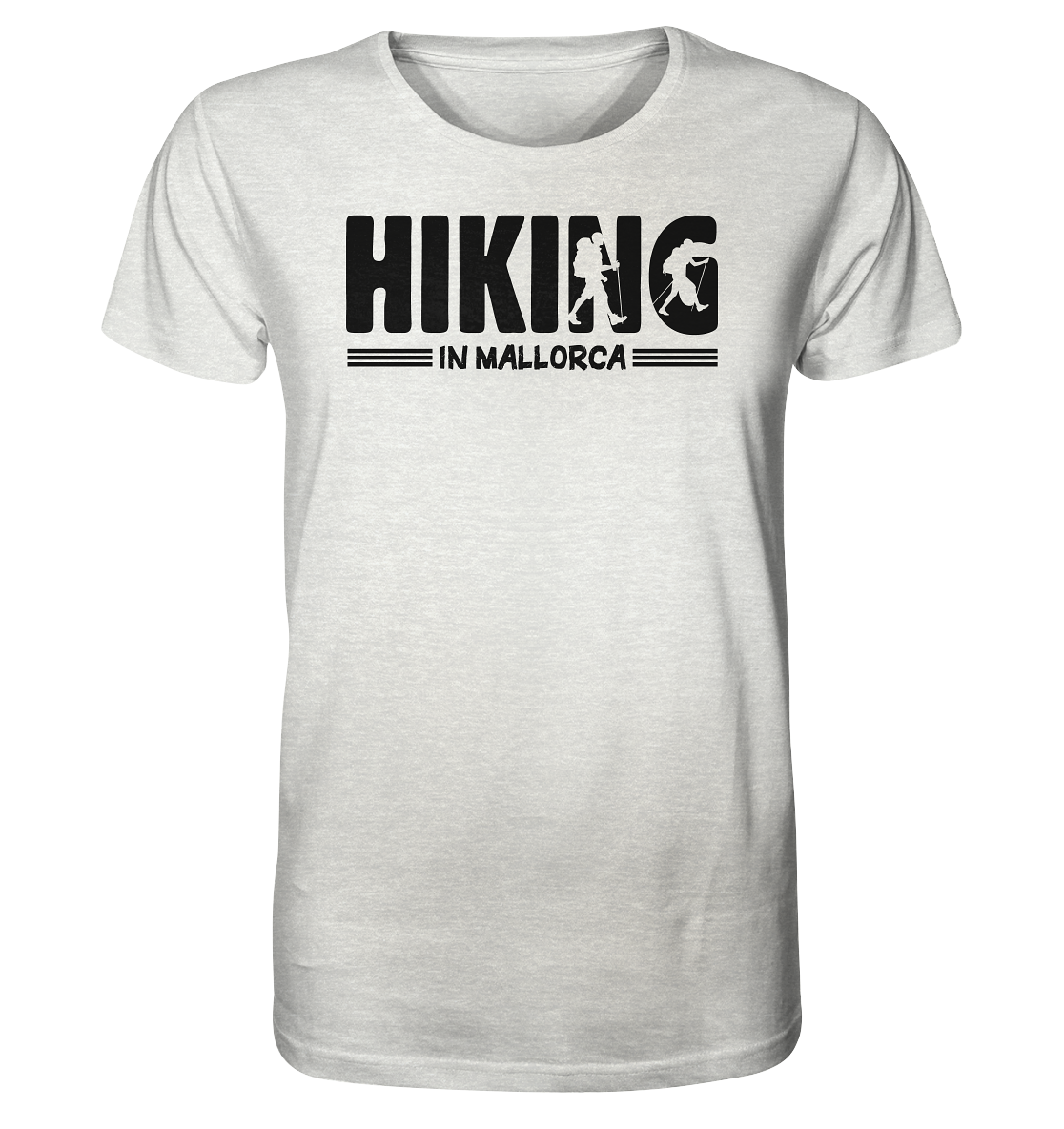 Hiking in Mallorca • Organic Shirt (meliert) • Chico