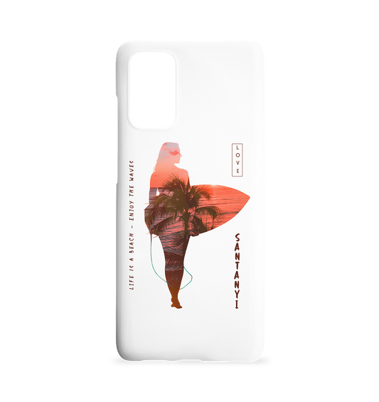 Life is a beach - Enjoy the waves • Samsung S20+ Handyhülle • Personalisierbar!